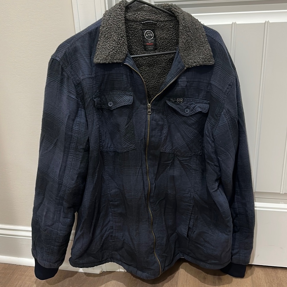 ATG Flannel Jacket with Sherpa Lining